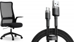 Office chair SENSE7 JUNO Czarne + kabel usb