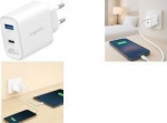 LogiLink USB-C GaN Ladeadapter 45W USB-C/USB wei&szlig;