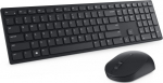 DEL Dell Pro KM5221W Wireless Keyboard and Mouse, RF Wireless, US Int, Black