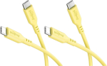 Wentronic Goobay USB-C 2.0 60W PD 1.5m Gul 2 stk