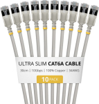 StarTech.com 30CM ULTRA SLIM CAT6A 10 PACK,