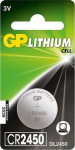 GP Batteries GP LITHIUM BUTTON CELL CR2450, Blister with 1 battery. 3V