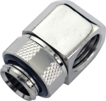Koolance G1/4 AG zu G1/4 IG Adapter, 90&deg;, Swivel - vernickelt