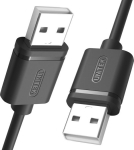 Cable USB Unitek USB-A - USB-A 1.5 m Czarny (Y-C442GBK)