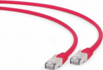 Gembird RJ-45/RJ-45, kat.6A, S/FTP, czerwony, 1m (PP6A-LSZHCU-R-1M)