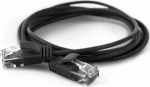 Wantec wW patch cable CAT6A round 2.8mm UTP black 1.0m (7313)