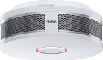 GIRA Dual Q - Photoelectric reflection detector - Kabellos - Silber - Wei&szlig; - 85 dB - IP42 - surface mounted