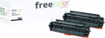 Freecolor Toner Canon CC530AD (2662B002) 2x black 3500 S. remanufactured