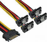 InLine SATA - SATA, 0.3m, Multicoloured (29683X)
