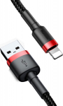 Kabel USB Baseus USB-A - Lightning 1 m Black and red (CALKLF-G91)