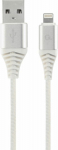 Cable USB Gembird USB-A - Lightning 1 m White (CC-USB2B-AMLM-1M-BW2)