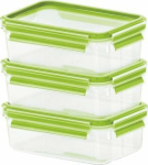 Emsa Food Clip&Close 515583 transp./green 0.55l 3p Set