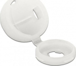 DELOCK Protective cap for screw M4 natur 10 Piece of white