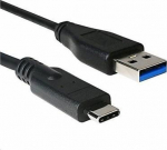 Cable USB C-Tech USB-A - USB-C 2 m Czarny (CB-USB3C-20B)
