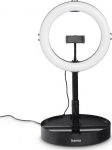 Ringvalgusti ja hoidik nutitelefonile Hama SpotLight FoldUp102 LED Ring Light, Set for Smartphones, 10.2" diam, k&otilde;rgusreguleeritav 138cm max