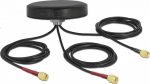 DELOCK Antenne LTE MIMO WLAN 802.11 3xSMA-St RG-174 1.0m sw