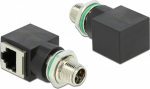 Delock Network adapter - 8-pole M12 (M) zu RJ-45 (W)