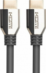 Kabel Lanberg HDMI - HDMI 0.5m srebrny (CA-HDMI-30CU-0005-BK)