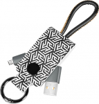 Logilink USB 2.0-Kabel, USB-A zu Micro-USB Schl&uuml;sselr. 0.22m