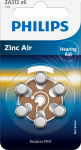 Patarei Philips ZA312 1.4 V 6 tk Zinc Air (PR41)