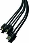 SteelPlay kabel USB on USB-Micro Play&Charge do PS4 czarny