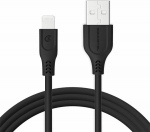 Kabel USB Somostel USB-A - Lightning 1 m Czarny (SMS-BT09 ECL USB - Lightning Czarny)