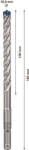 BOS Bosch Expert SDS-plus-7X - Bohrer - For concrete, reinforced concrete, Granit, Hardened concrete, Gneiss - hammer used - 10 mm - SDS-plus - L&auml;nge: 165 mm (pack of 10)
