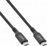 Kabel USB InLine USB-C - USB-C 1 m Czarny (35901A)