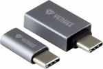 Adapter USB Yenkee YTC 021 USB-C - USB Silver (45014214)