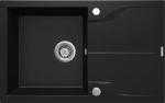 Sink Deante Deante Andante 1-chamber with a drainer - nero
