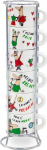 Bialetti Bialetti Italia - Zestaw 6 filiżanek do espresso na stojaku
