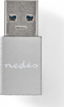 Adapter USB Nedis CCTB60925AL USB-A - USB-C Silver (CCTB60925AL)