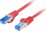 Lanberg PATCHCORD KAT.6A S/FTP LSZH CCA 0.25M RED FLUKE PASSED LANBERG