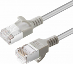MicroConnect CAT6A U-FTP Slim, LSZH, 10m, Network Cable, Grey