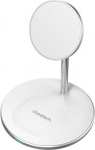 Magnetic Wireless Charger with Stand CHOETECH, 2in1, 15W, white