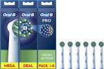 Oral-B iO CrossAction Brush heads White, 6 stk