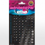 MINIPICTO Klaviatuurikleebis KB-UNI-EE02-BLK-BLUE EST/RUS