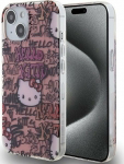 Sourcing Hello Kitty HKHCP15SHDGPTP iPhone 15 / 14 / 13 6.1'' pink/pink hardcase IML Tags Graffiti