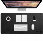 Strado Leather desk mat 90x45cm Czarna