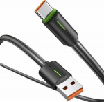 Kabel USB Usams USB-A - USB-C 1 m Czarny