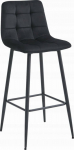 Leobert ARCETO stool - black velvet / black legs x 1