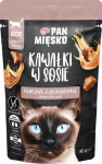 PAN MIĘSKO Pan Mięsko Pieces in sauce Chicken with quail (adult) 85g