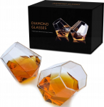 Thumbs Up Mad Monkey - whiskey glasses "Diamond" (2er Set) transparent