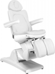 ELECTRIC COSMETIC CHAIR. AZZURRO 870S PEDI 3 MOTOR. BIAŁY