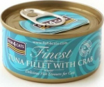 FISH4DOGS FISH4CATS Tuna fillet with crab - wet cat food - 70g