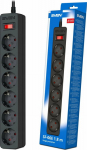 Sven Power Strip Surge Protector SVEN SF-06E 1.8 m, (6 sockets) czarna