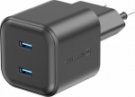 Swissten GaN PD 2x USB-C Travel Charger 20W