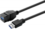 Vivolink Pro Keystone Black USB3.0, A-Female to USB3.0 A-Male