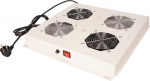 ROLINE Rack - L&uuml;fter Kit - with 2 Fans - Roof - Hellgrau, RAL 7035 - 48.3 cm (19")