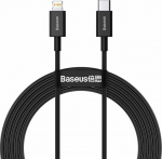 Cable USB Baseus USB-C - Lightning 2 m Czarny (BSU2663BLK)